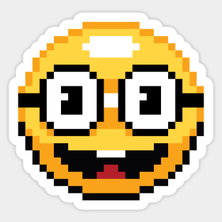 Pixel Nerdy Glasses Emoji Sticker